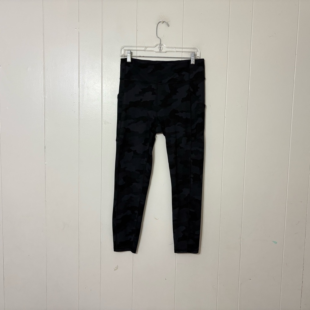 Lululemon Align Pant II Camo Black Gray Size 10 High Rise Yoga Leggings